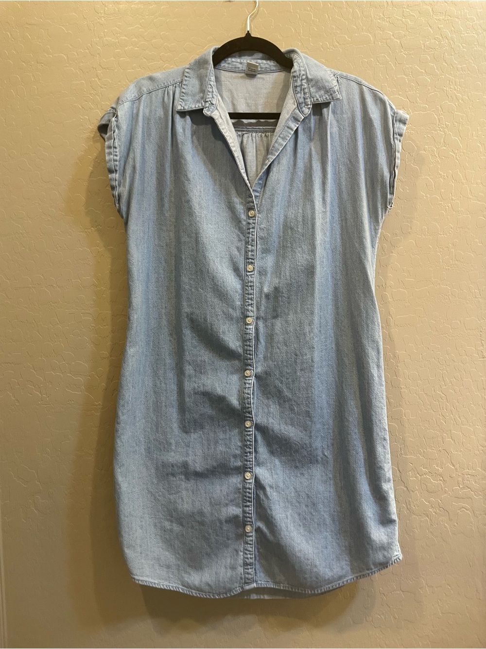 Old Navy Light Blue Denim Shirt Dress